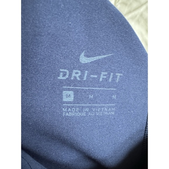 Nike Women's Pro Leggings, Dri-Fit 7/8 Crop 21" Blue/Purple Medium Compression - Picture 4 of 11